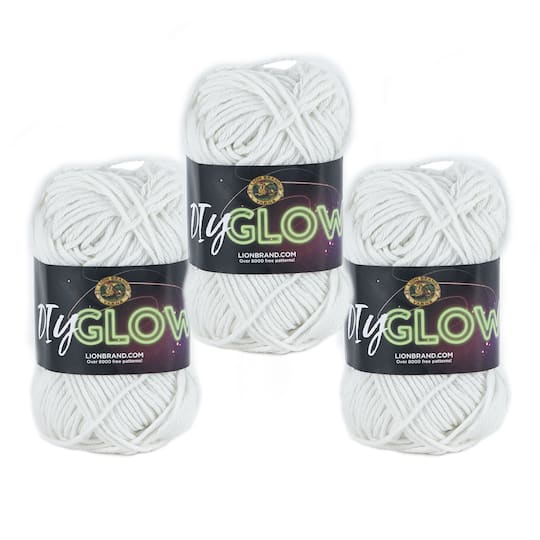 3 Pack Lion Brand® DIY Glow Yarn